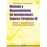 MONTAJE Y MANTENIMIENTO DE INSTALACIONES SOLARES TÉRMICAS IV