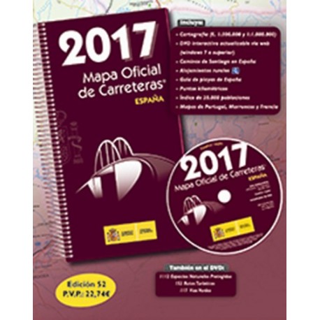 MAPA OFICIAL DE CARRETERAS 2017 - 52 Edición