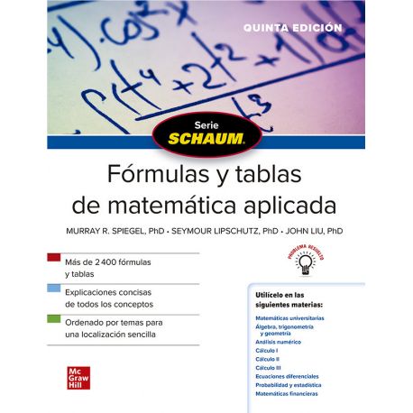 FóRMULAS Y TABLAS DE MATEMATICA APLICADA - 5ª Edición