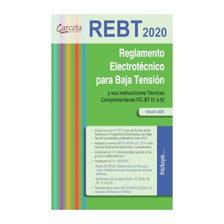 REBT 2020. Reglamento Electrotecnico para baja tensión